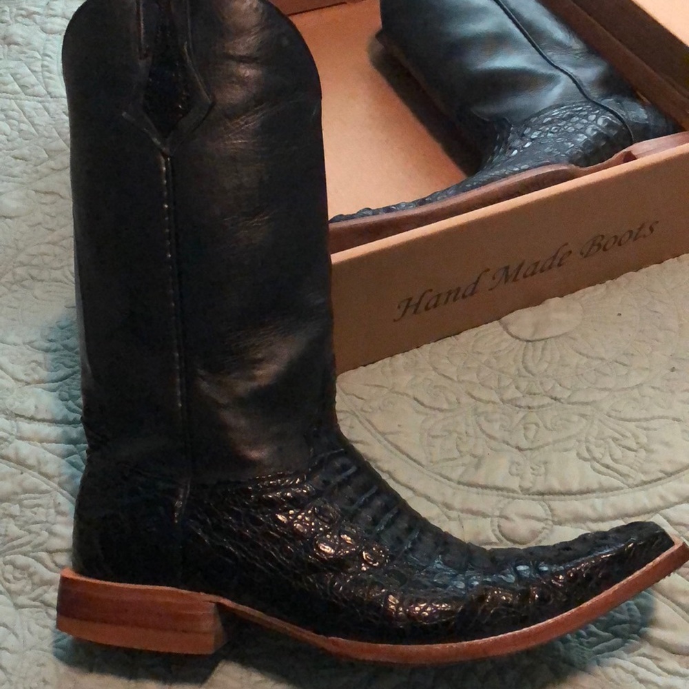 Hand made alligator cowboy boots